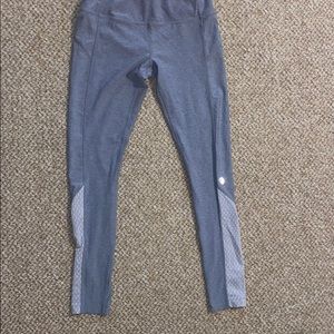 Gray athletic leggings